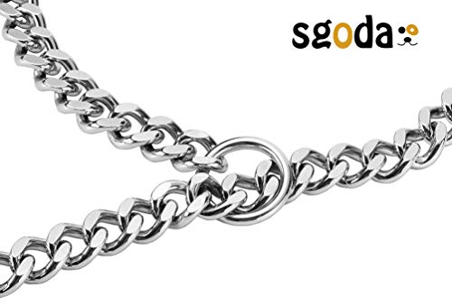 Sgoda Chain Dog Training Choke Collar, Sus304, 24In, 4.0Mm #TOP5