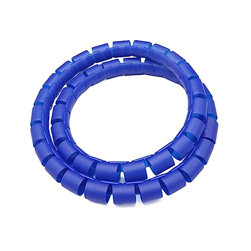 CYJAZNHH Organizador de Cables en Espiral de PE, Tubo Protector Multicolor, Varios tamaños(BLU,15MM-3 Meters)