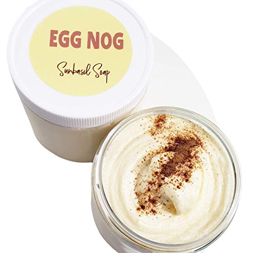 Product Image of the Egg Nog Exfoliating Body Soap Sugar Scrub. Stocking Stuffers Christmas Gifts for Women