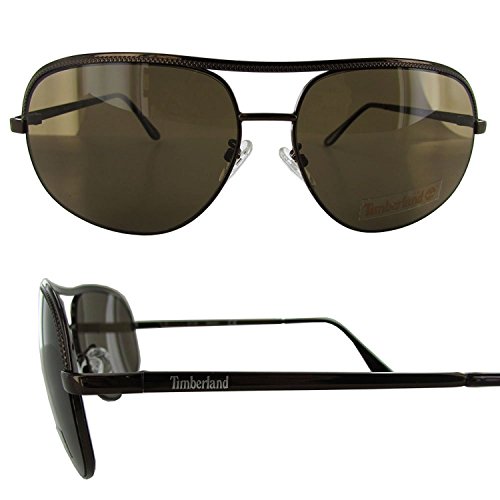 Timberland Mens TB7130 Metal Frame Fashion Sunglasses, Brown/Brown2