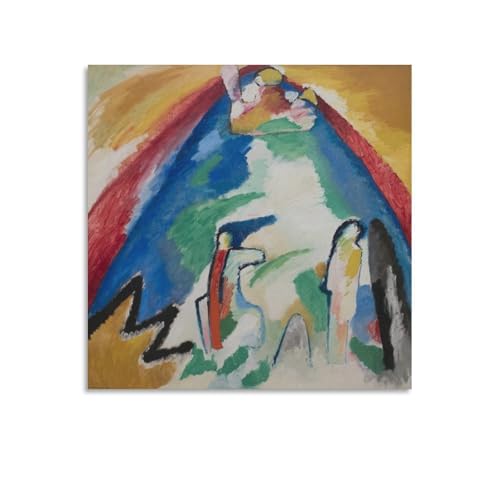 Toile montagne Kandinsky 40x40 cm - Sublimer un mur vide de salon ou chambre