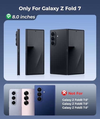 Image of FNTCASE for Samsung Galaxy Z Fold 7 Case Fit for Magsafe Black