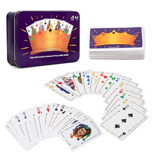 ADDLIVE Card Games Crown Crown Poker Playing Cards Deck of Cards Card Games for Families Young Adults Essential Car-d Game-s for 1 to 7 Players Bring Joy to Friends