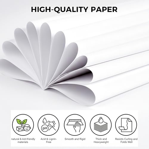 Papier cartonné blanc 30,5 cm Koogel à surface lisse pour impression et carterie