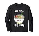 Photo Gallery miso happy cute kawaii ramen noodles maglia a manica Photo Gallery miso happy cute kawaii ramen noodles maglia a manica