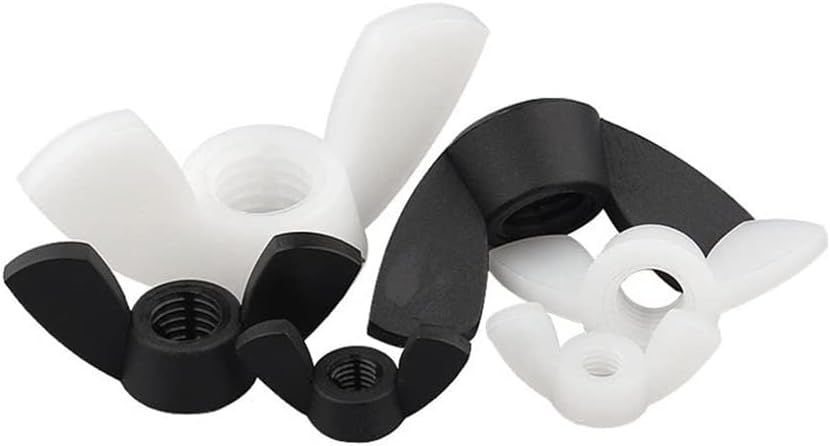 Wing nut, Nylon Wing Nuts White Black Plastic Nut