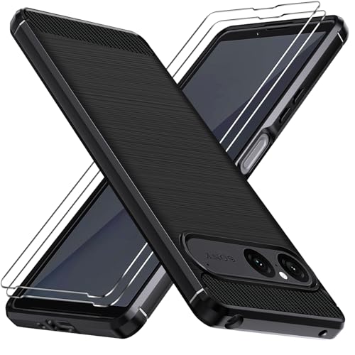 ivoler Coque Silicone pour Sony Xperia 10 VII avec 2 Pièces Verre Trempé, [Protection Antichoc Militaire] Étui de Protection, Mince Souple TPU Anti-Rayures...