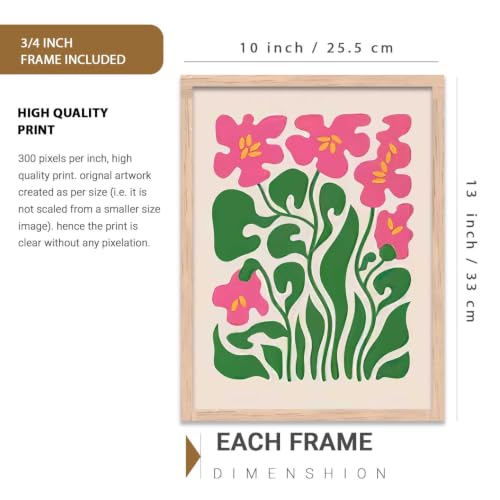 Image of kotart Timeless Boho Art Home Decoration Painting | Paintings With Frame For Living Room Bed Room Hotel Wall Decor Digital Reprint Set of 3