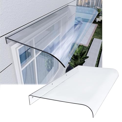 ARtsim Pensilina Tettoia d'ingresso, Copertura da Porta e Finestra, Tenda da Veranda Esterno in policarbonato, Tetto Balcone Carport Garage