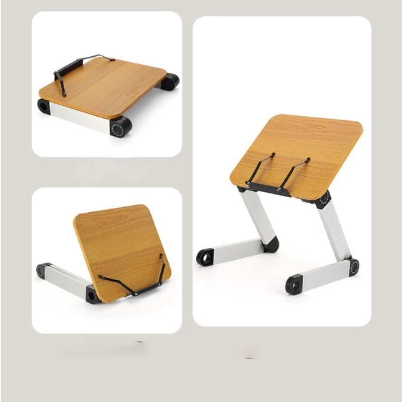Wood Book Stand Aluminum Alloy Reading Rack Folding Holder