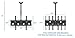 Mount-It Dual TV Ceiling Mount Rotating and Tilting Double TV Ceiling Mount for Samsung, Sony, LG, Sharp,Vizio, Haier, Toshiba, Sharp, Element, 32, 40, 42, 48, 50, 55, 60, 65, 70, 75 Inch TVs,Black