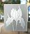 Frosted Glass Interior Door - Diamond Grid - 1D Private Frosted - Patterns - 30" x 80" - Book/Slab Door - Primed