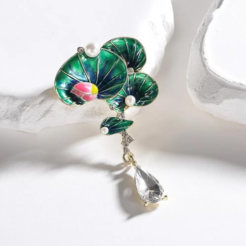 Broche fleur de lotus minimaliste - Idée cadeau d'anniversaire femme