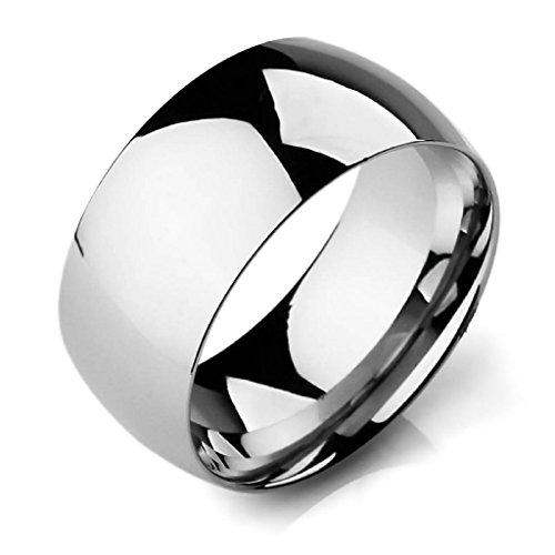 SOMEN TUNGSTEN 2MM-10MM High Polish Dome Glossy Simple Design Titanium Rings for Men Women