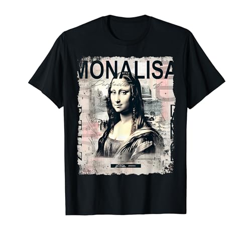Arte Graffiti Abstracto Arte Leonardo Da Vinci Mona Lisa Camiseta