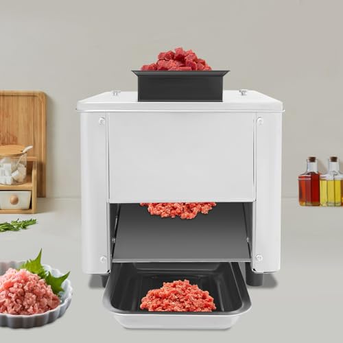 Cortadora eléctrica de carne con cuchilla acero inoxidable miniatura 2