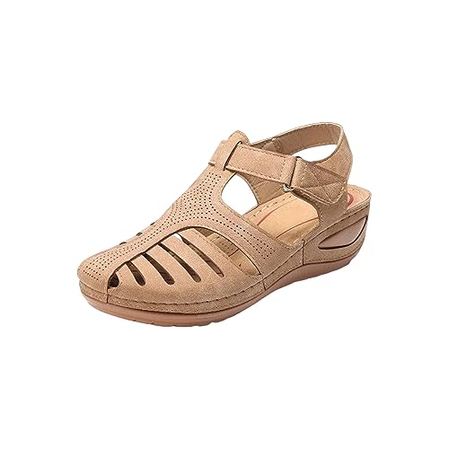 HOOUDO Sandalias Mujer,Sandalias Senderismo Mujer,Zapatos Vestir,Zapatos Portivos,Zapatillas Casual Negras Vestir,Zapatillas de Verano de Vestir