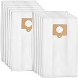 12 Premium Replacement Vacuum Bags Fits Kenmore Canister C/Q 50555, 50557, 50558 & Panasonic Type C-5… (Plain)