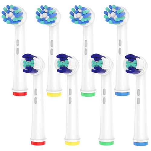 【2025進化モデル】Dealswin 電動歯ブラシ 替えブラシ ブラウン オーラルb 対応 互換ブラシ マルチアクション ベーシック オーラルビー ブラウン 電動歯ブラシ 用の 交換ブラシ 歯垢除去 柔らかめ 極細毛 互換品 家庭用 8本セット
