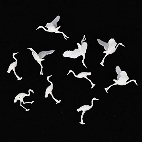 Miniature Japanese Crane Fairy Garden Ornament DIY Decor Dollhouse Set 10