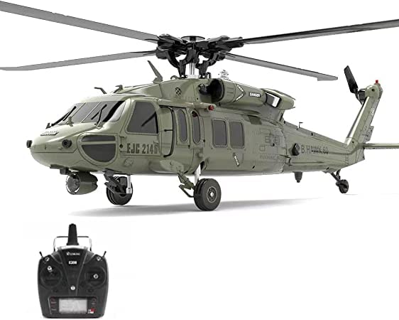 PRILSO RC Elicottero per Adulti, 2.4G 6CH Brushless Direct Drive Telecomando Elicottero...