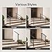VIVOSUN 2-Pack Outdoor Handrail, 3 Step Stair Handrail, 40