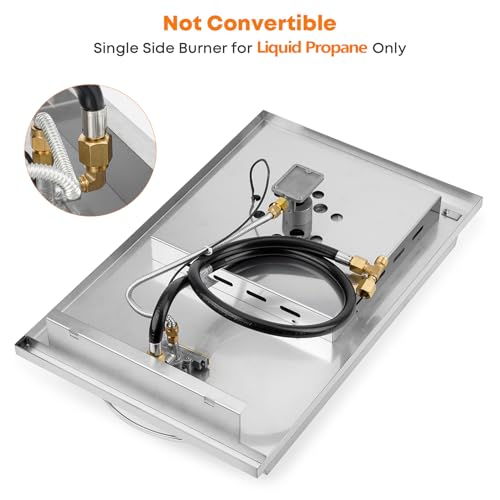 image for Stanbroil Built-in Stainless Steel Side Burner for Outdoor Kitchen - L