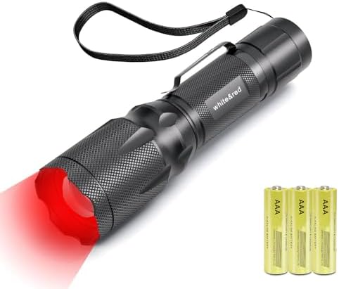 Upgraded Red Flashlight, Bright...