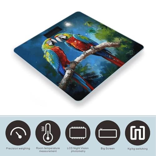 Balanza de baño digital con pantalla LCD grande miniatura 3