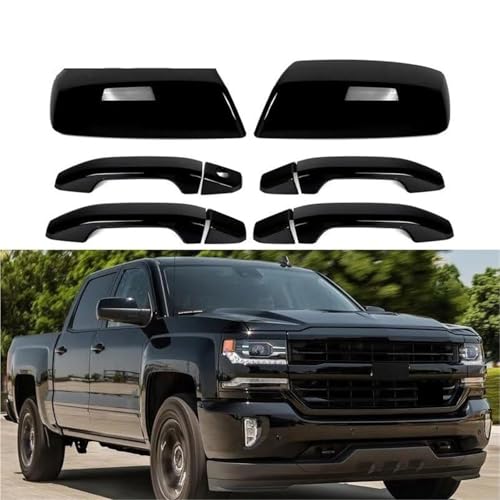Couvercle de poignée de porte blanc Silverado 2014-2018 rénovation auto - 6