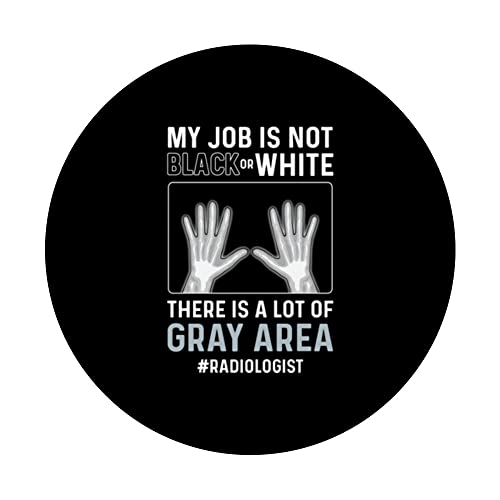 X-Ray Technician. Radiographer. Radiologist PopSockets Swappable PopGrip, Black - Image 3