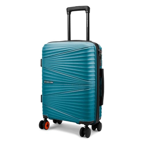 Image of Nasher Miles Mumbai Hard-Sided Polypropylene 8 Wheels Double Spinner Cabin Luggage Dark Green 20 inch |55cm Trolley Bag,Small
