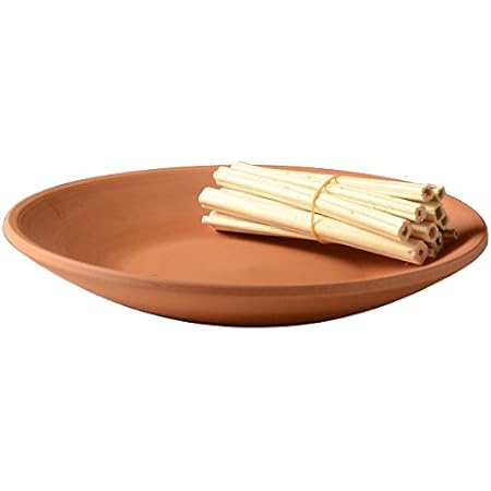 Amazon 仏縁堂ブランド お盆用品 迎え火 送り火用素焼き皿 ほうろく 焙烙 8寸 麻がら付 仏具 盆提灯 盆飾り 新盆 初盆 お盆 盆棚 儀礼用 お盆 オンライン通販