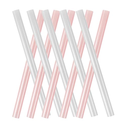 Alipis 10pcs Pearl White Sakura Pink Hot Glue Sticks 7x100mm Strong Adhesive DIY Craft Glue for Handicrafts