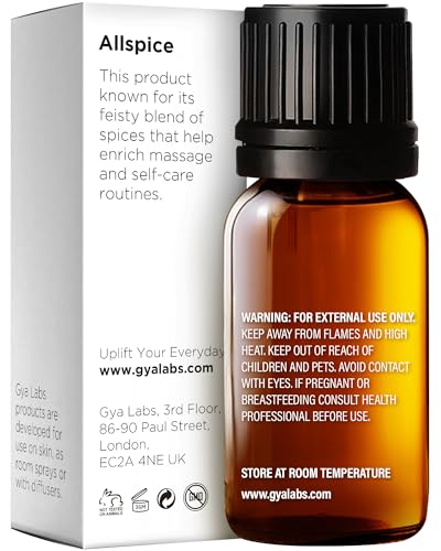 Image of 100% Pure Allspice Essential Oil - 0.34 Fl Oz - Allspice Oil for Hair, Skin, Diffuser, Aromatherapy & DIY Candle Making Scent