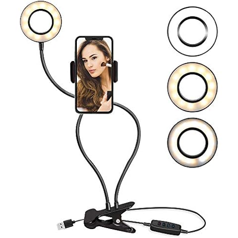TALK WORKS Selfie Ring Light Cell Phone Holder Cover