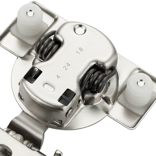 Image of 30 Pack 15 Pair 1-3 /8 inch Overlay Soft Close Hinges for Kitchen Cabinet Hinges Satin Nickel Hidden Hinges Stainless Steel Concealed Hinge self Closing