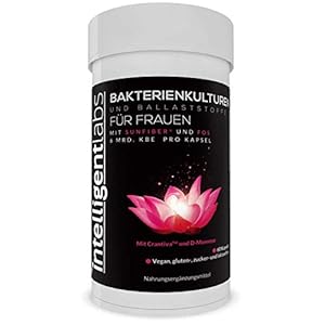 Intelligent Labs Bakterienkulturen und Ballaststoffe für Frauen