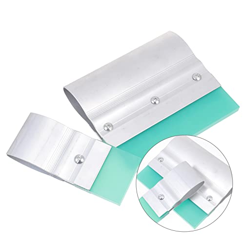 Raclette de sérigraphie aluminium manche rigide et lame caoutchouc pour impression textile