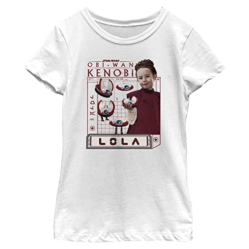 T-shirt STAR WARS Obi-Wan Kenobi fille, haut en coton respirant anti-irritation