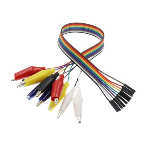 Pince crocodile cavalier et fil de test femelle 10 broches tête 30mm pour circuit