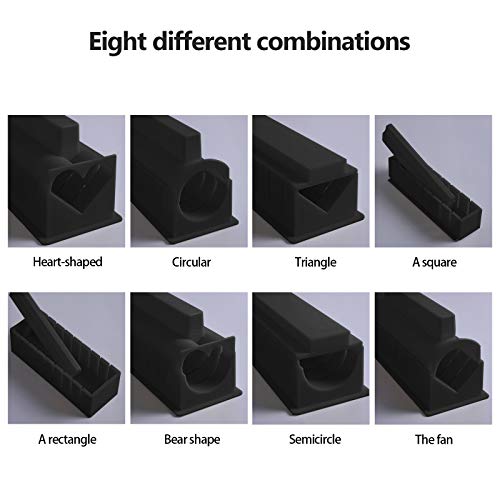 Sushi Making Kit, Yiimo 12Pcs Sushi Maker, Fun Sushi Rice Roll Diy Tool Set For Beginners, Easy To Clean Premium Plastic Plates Moulds Chopsticks Spatula For Home Kids Party #TOP4