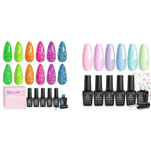 Set de 6 esmaltes en gel reflectantes y brillantes miniatura 1