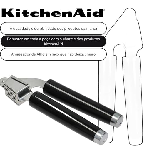 Espremedor de Alho Aço Inox Triturador Removível KitchenAid