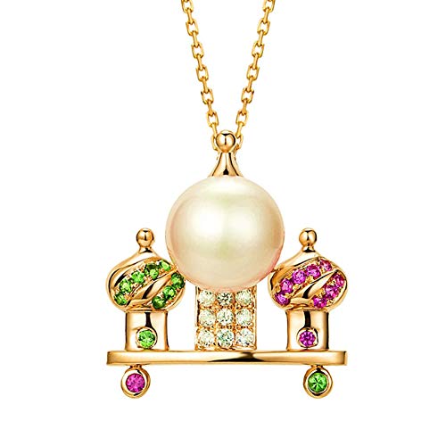 Collier perle et rubis or rose 18K : le bijou hypoallergénique et durable pour femme
