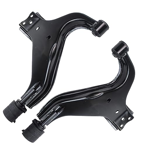 Image of Detroit Axle - 8pc Front End Kit for 1996-2004 Nissan Pathfinder, 1997-2003 Infiniti QX4, 2 Lower Control Arms 2 Lower Ball Joints 4 Inner & Outer Tie Rod Ends 1998 1999 2000 2001 2002 Replacement