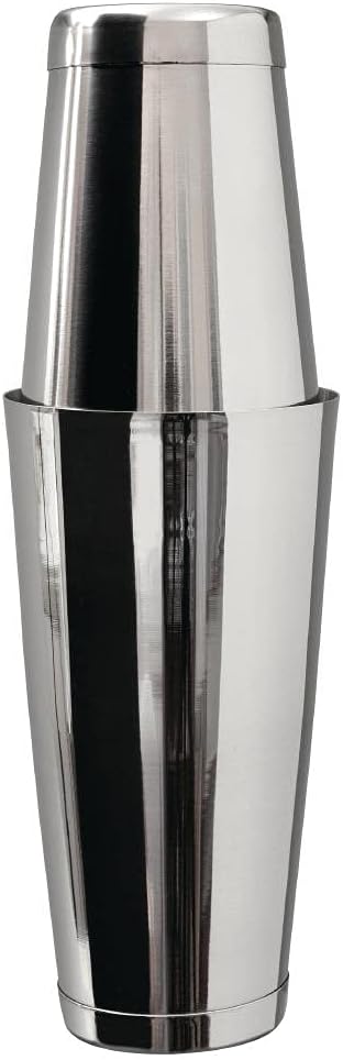 Beaumont Mezclar Tin-on-Tin Boston Cocktail Shaker, Stainless Steel, Mirror Finish, Professional Bartender Tool, Commercial Bar Restaurant Pub or Home Use | DF225