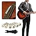 ZUXOCY 1 Set Elegant Bone Pins Guitar Bridge Pins Professional Guitar String Nails Bone Guitar Accessories Bone Texture
