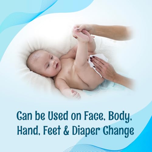 Image of Baby Soft Wet Wipes, 80 Count | Alcohol Free & Paraben Free Baby Wipes | pH Balanced & Hypoallergenic Wipes for Sensitive Skin | With Vitamin E, Aloe Vera & Neem Extract | Pack of 6