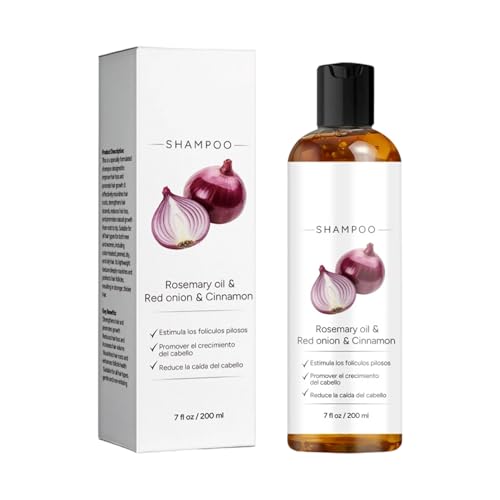 Champú para el crecimiento del cabello | Champú Densificador de Cabello – 200ml Fortalecedor de Raíces Natural | Tratamiento Anti-Frizz para Pelo Dañado | Rutina Diaria de Salón en Casa